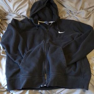 Nike black zip up hoodie